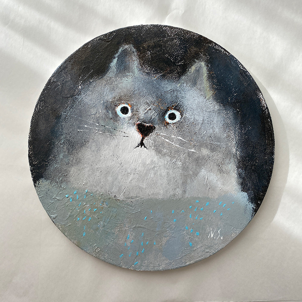 Surprised Grey Cat – Original