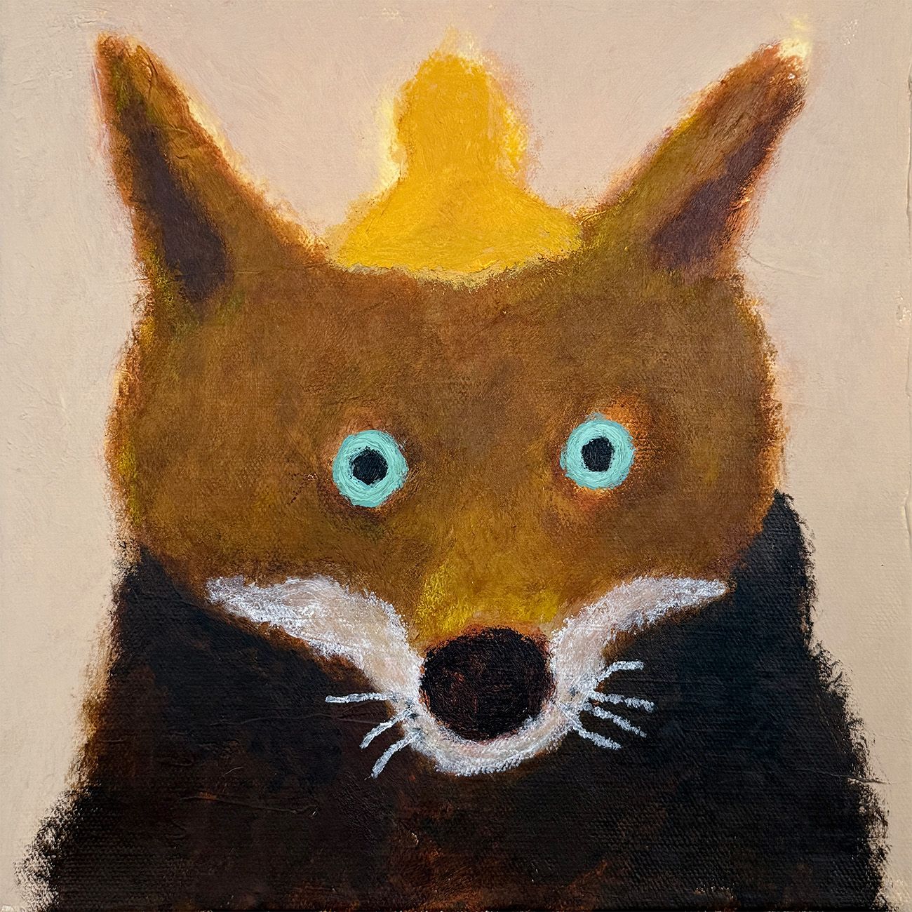 Monday Fox in Yellow Hat – Original